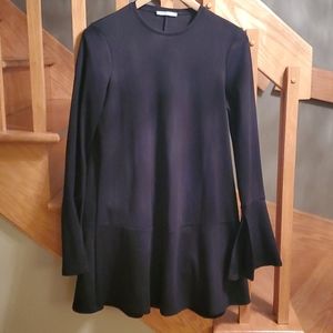 BLACK A LINE DRESS ZARA